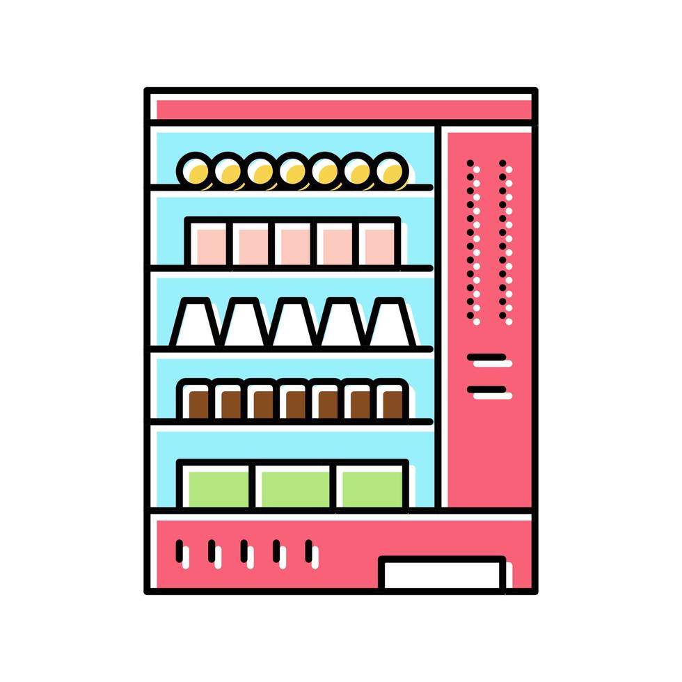 Ilustración de vector de icono de color de caramelo de máquina expendedora