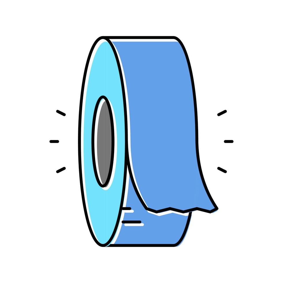 insulation roll color icon vector illustration