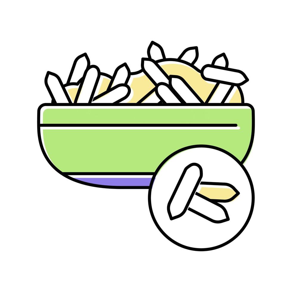 rice groat color icon vector illustration