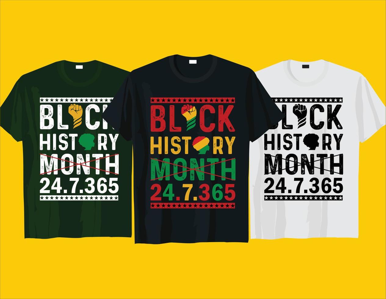 Black history month, African American Black history month Juneteenth typography t shirt design vector