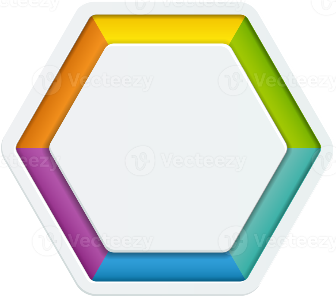 Hexagon color background png