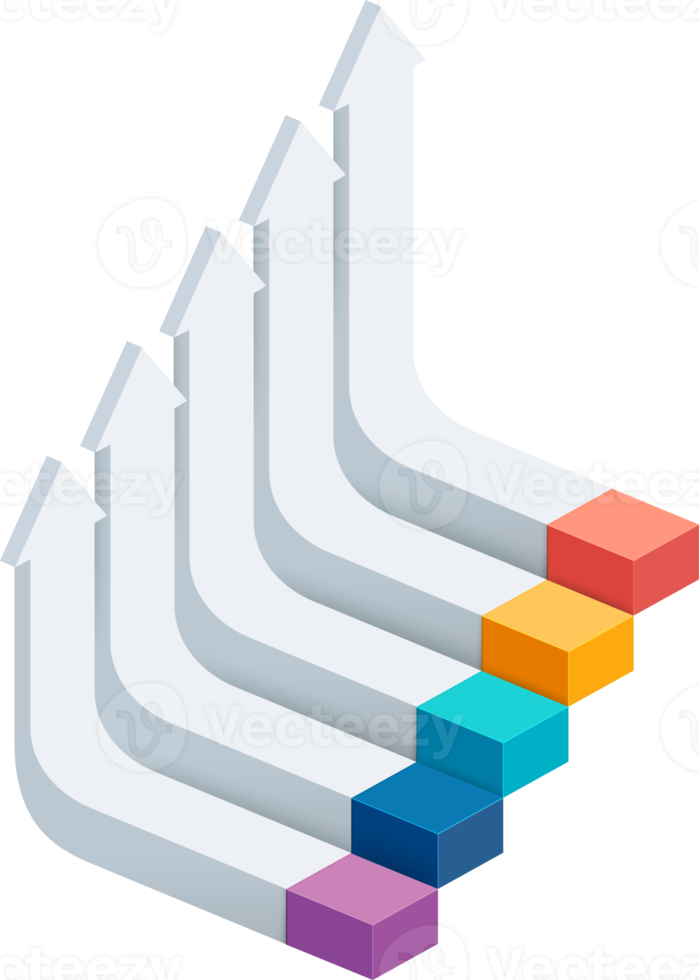 modelo de diagrama de seta infográfico png