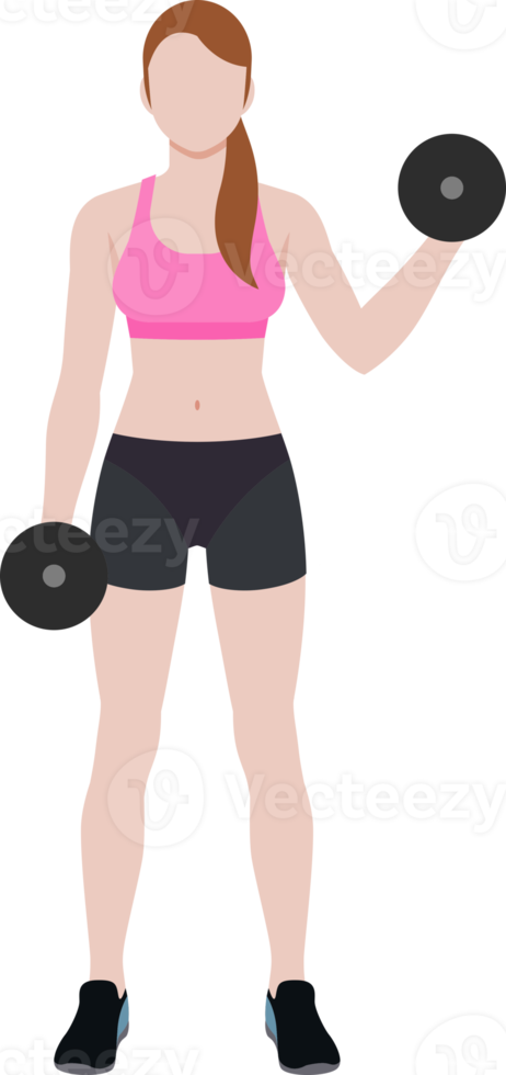 exercício de treino de mulher png