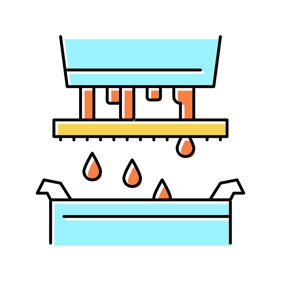 filtration maple syrup color icon vector illustration