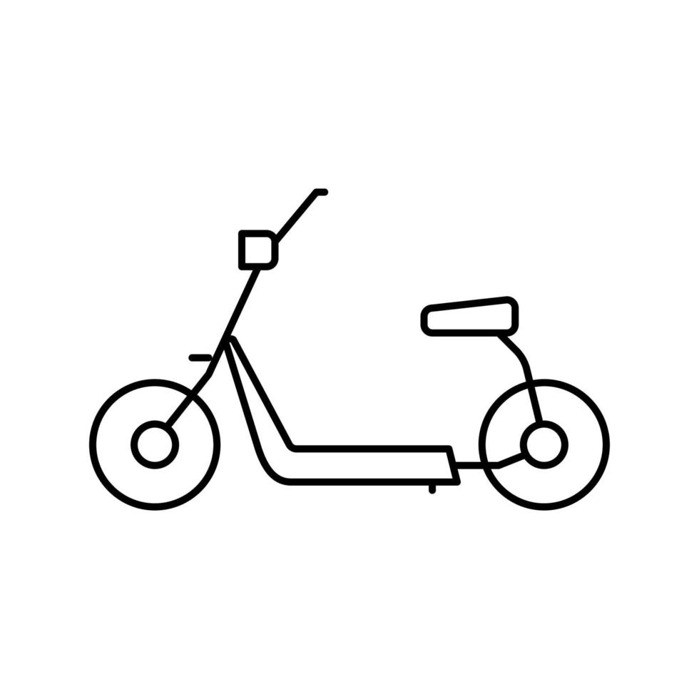 ilustración de vector de icono de línea de carro flotante