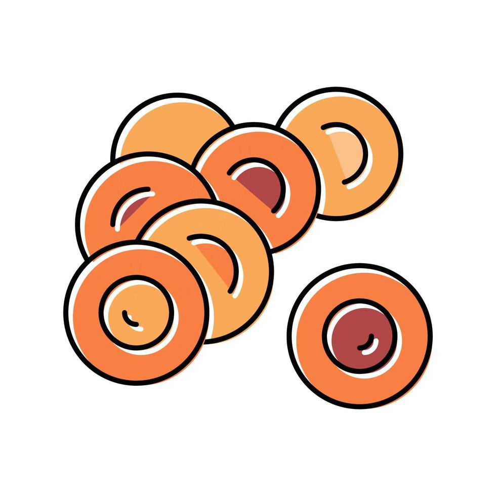 eggs salmon color icon vector illustration