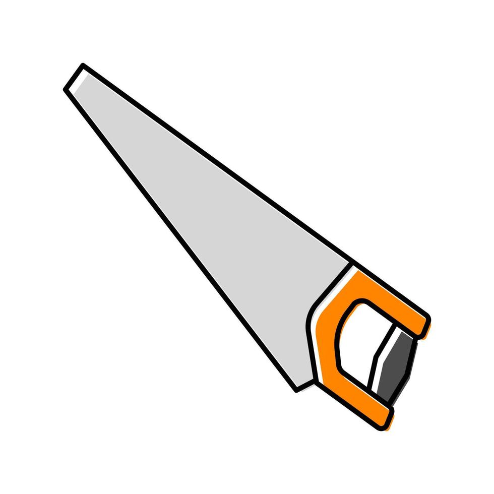 rip cut saw color icon vector illustration