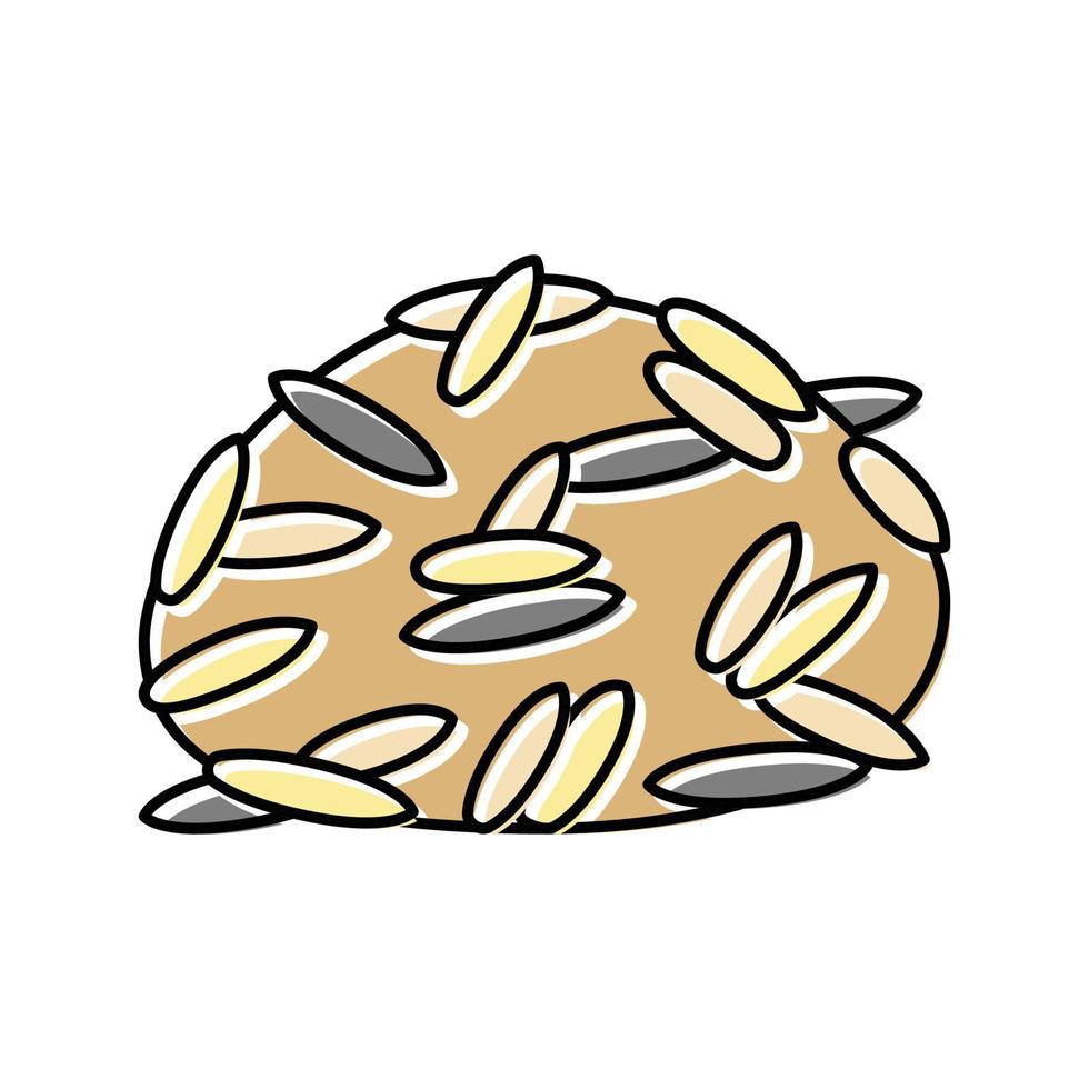ilustración de vector de icono de color de arroz salvaje