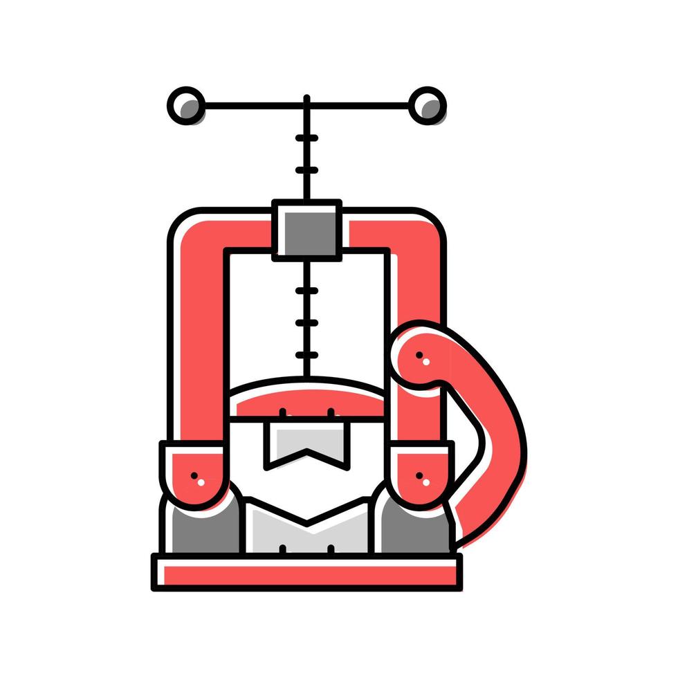 pipe vice color icon vector illustration