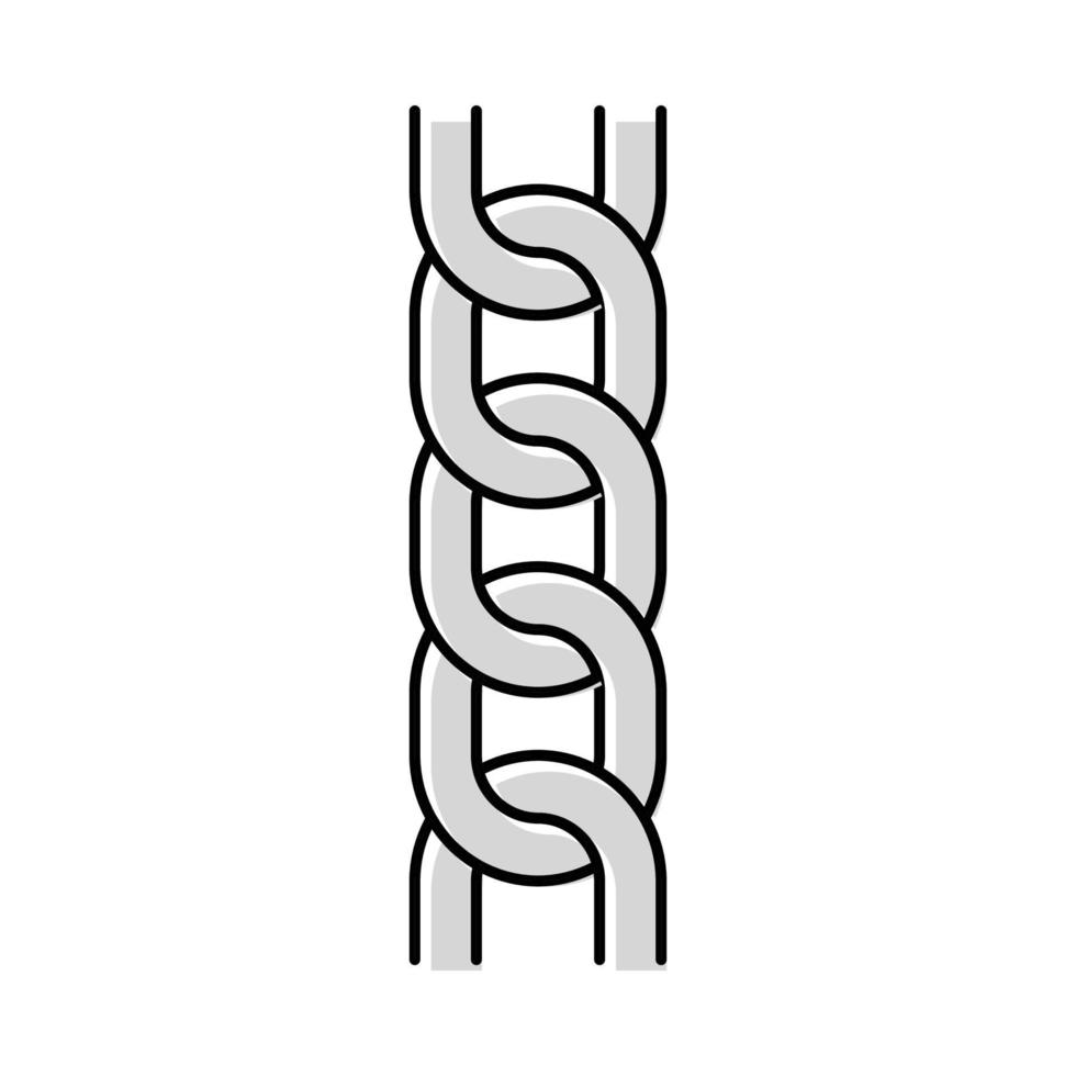 curb chain color icon vector illustration