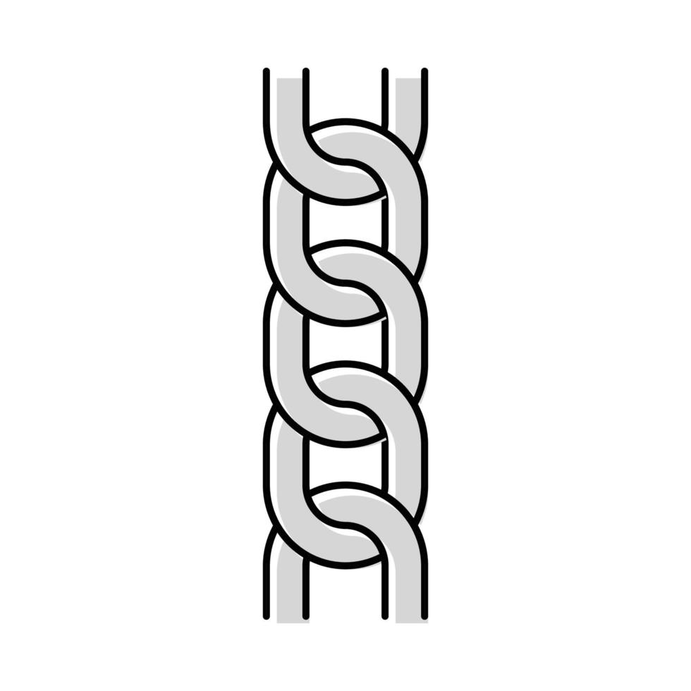 curb chain color icon vector illustration