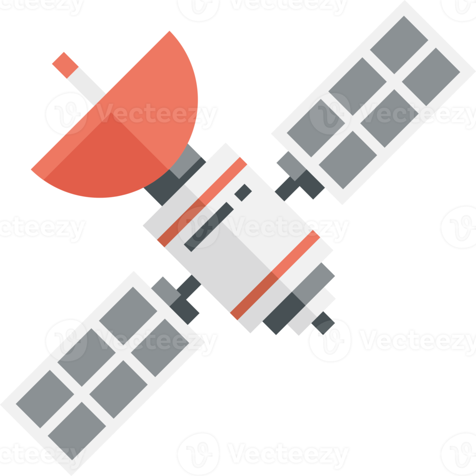 platte satellietpictogram png