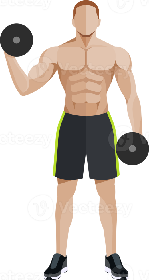 man workout exercise png