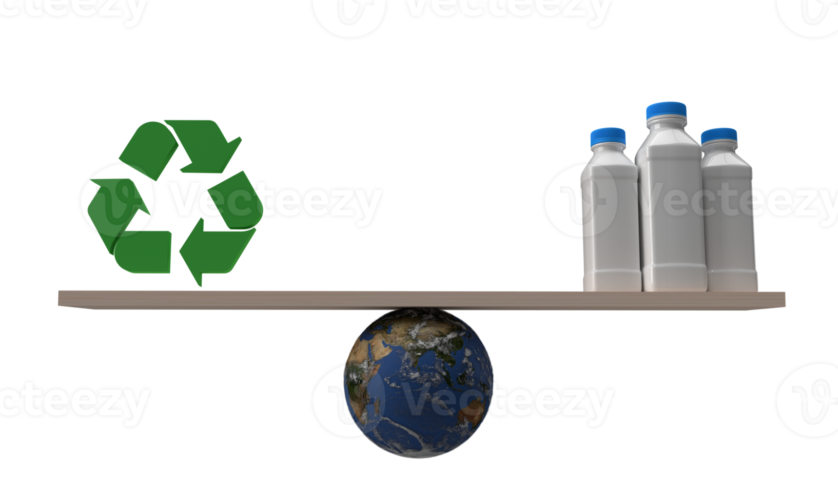 grön Färg återvinna lutning flaska vatten jord värld planet global symbol dekoration värld vatten spara jord ekologi rena energi kraft naturlig miljö organisk förorening internationellt.3d framställa png