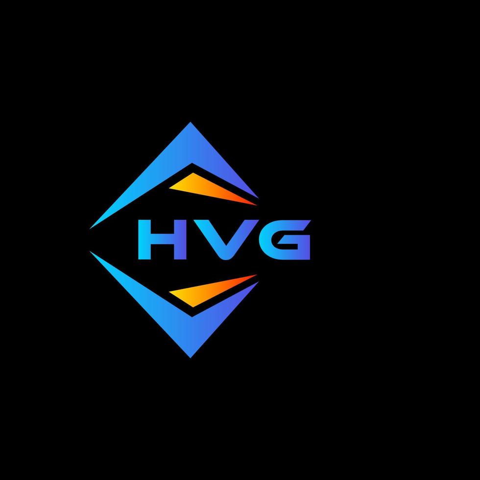 HVG abstract technology logo design on Black background. HVG creative initials letter logo concept. vector