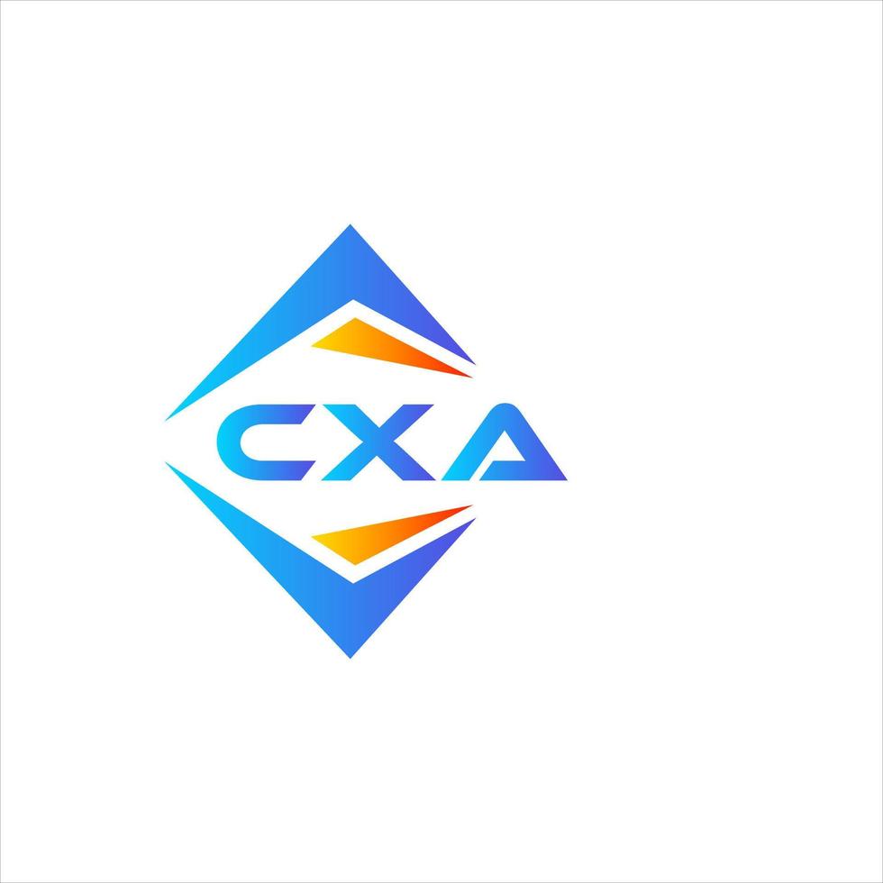 cxa diseño de logotipo de tecnología abstracta sobre fondo blanco. concepto de logotipo de letra de iniciales creativas cxa. vector