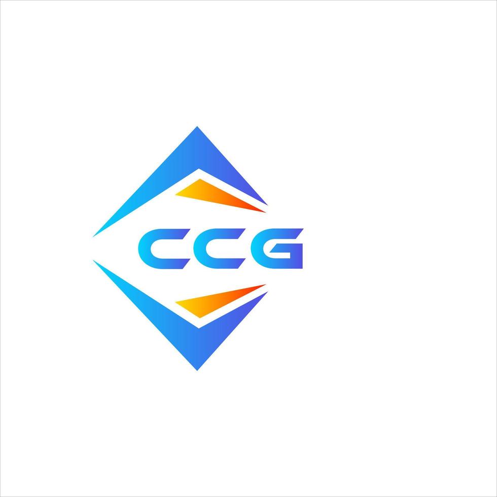 diseño de logotipo de tecnología abstracta ccg sobre fondo blanco. concepto de logotipo de letra de iniciales creativas ccg. vector