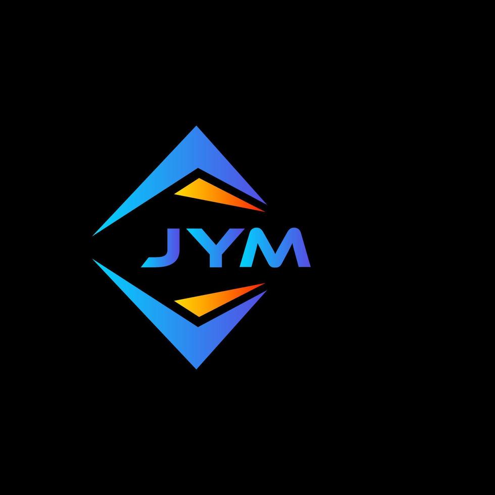 JYM abstract technology logo design on Black background. JYM creative initials letter logo concept. vector