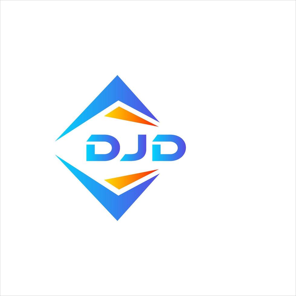 Diseño de logotipo de tecnología abstracta djd sobre fondo blanco. concepto de logotipo de letra de iniciales creativas djd. vector