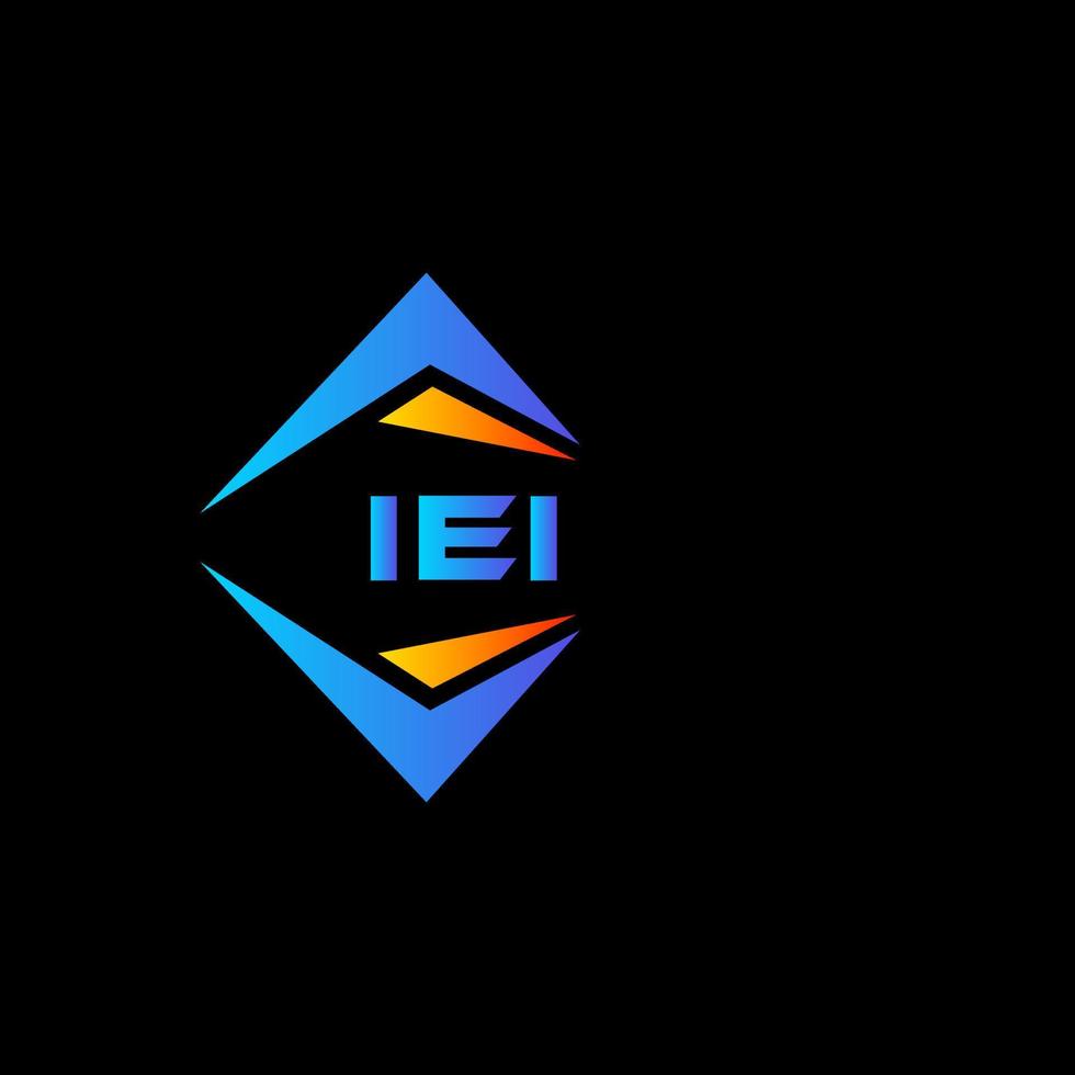 iei diseño de logotipo de tecnología abstracta sobre fondo blanco. iei concepto de logotipo de letra de iniciales creativas. vector