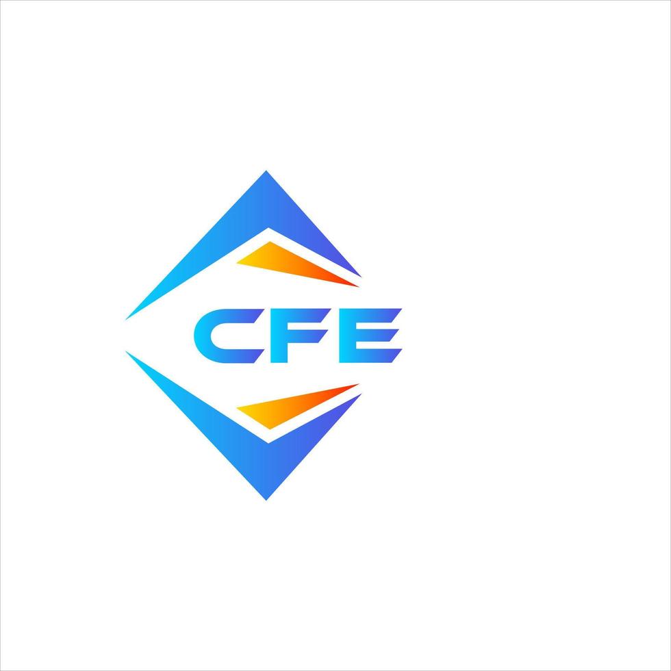 cfe diseño de logotipo de tecnología abstracta sobre fondo blanco. cfe creative iniciales carta logo concepto. vector