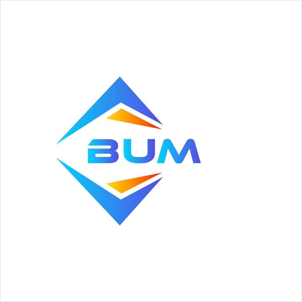 BUM abstract technology logo design on white background. BUM creative initials letter logo concept. vector