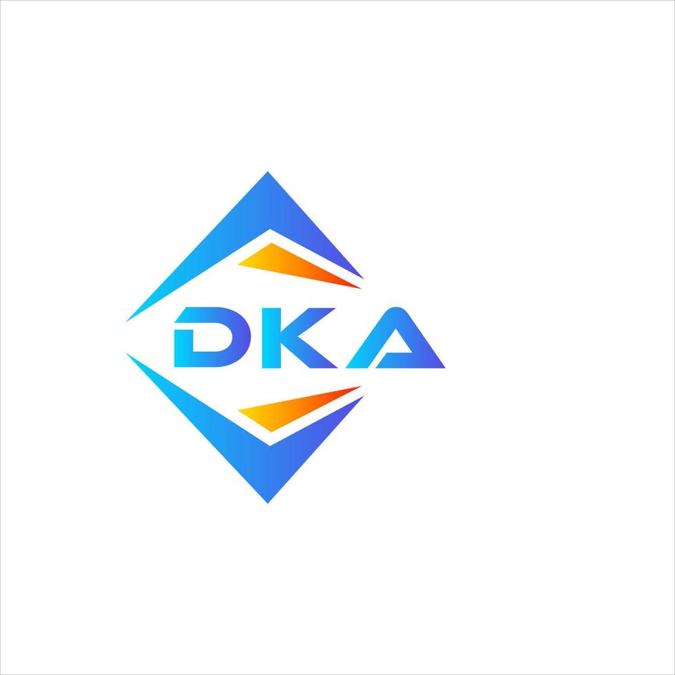 DKA abstract technology logo design on white background. DKA creative initials letter logo concept. vector