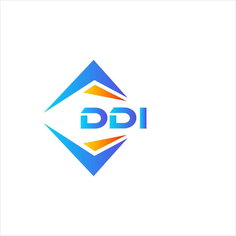 diseño de logotipo de tecnología abstracta ddi sobre fondo blanco. concepto de logotipo de letra de iniciales creativas ddi. vector