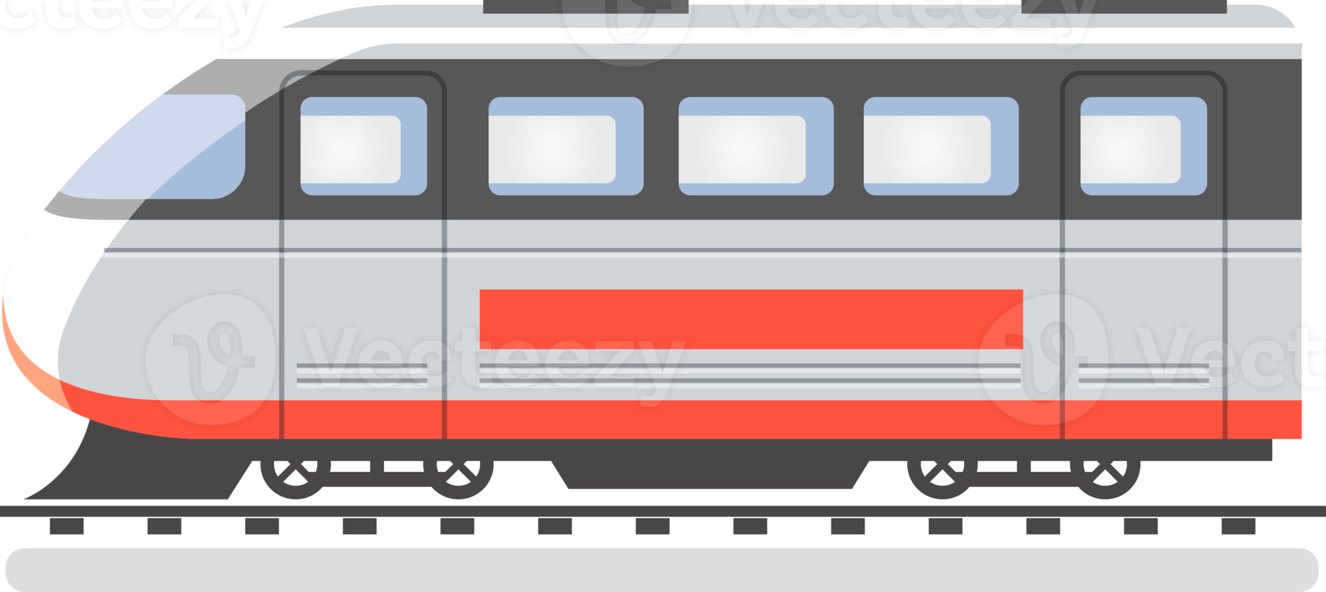 train flat color png