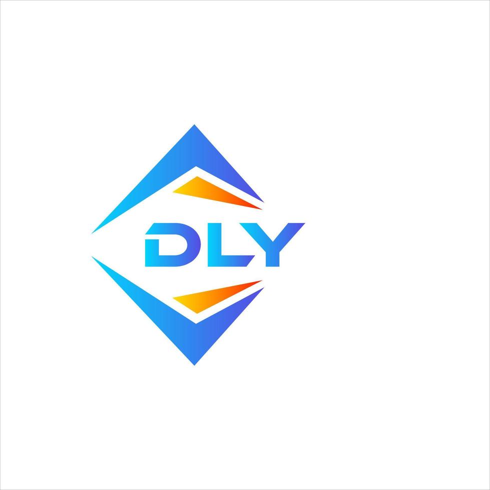 diseño de logotipo de tecnología abstracta dly sobre fondo blanco. concepto de logotipo de letra de iniciales creativas dly. vector