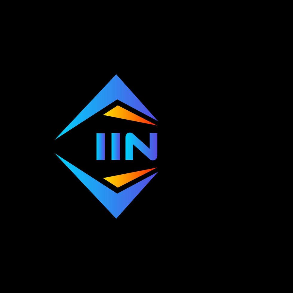 IIN abstract technology logo design on white background. IIN creative initials letter logo concept. vector