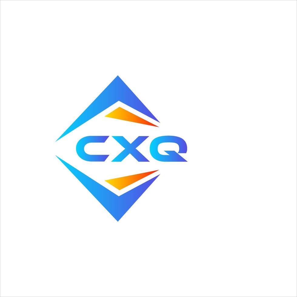 cxq diseño de logotipo de tecnología abstracta sobre fondo blanco. cxq concepto de logotipo de letra de iniciales creativas. vector