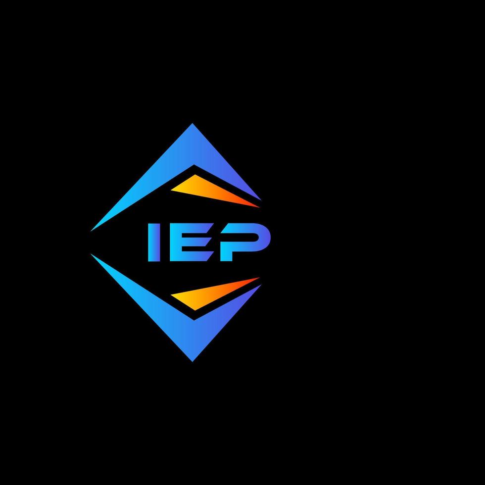 iep diseño de logotipo de tecnología abstracta sobre fondo blanco. iep concepto de logotipo de letra de iniciales creativas. vector