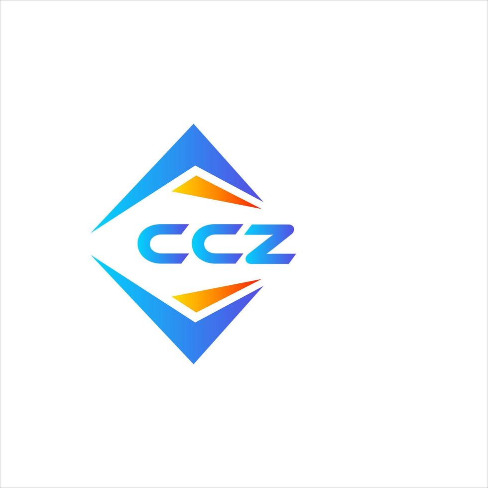 ccz diseño de logotipo de tecnología abstracta sobre fondo blanco. concepto de logotipo de letra de iniciales creativas ccz. vector