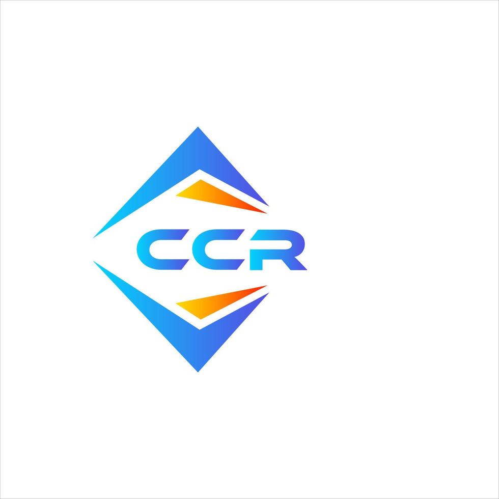 diseño de logotipo de tecnología abstracta ccr sobre fondo blanco. concepto de logotipo de letra inicial creativa ccr. vector