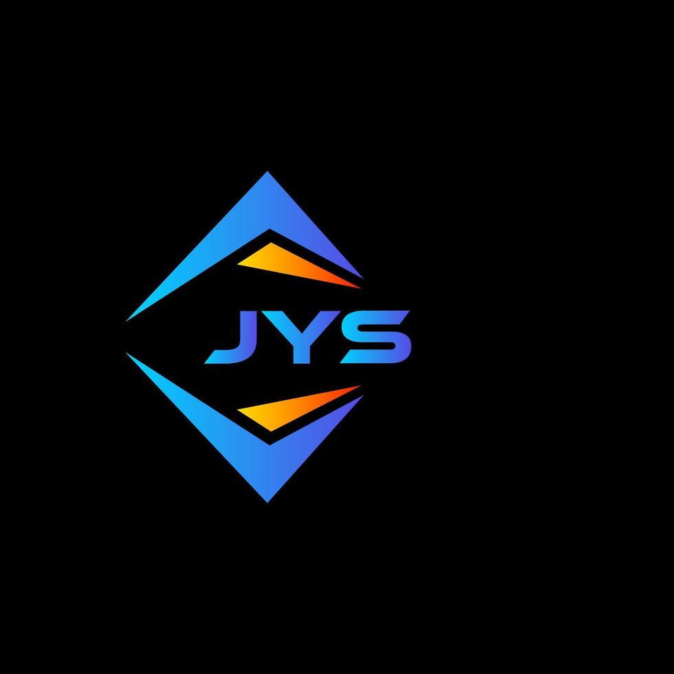 jys diseño de logotipo de tecnología abstracta sobre fondo negro. concepto de logotipo de letra de iniciales creativas jys. vector