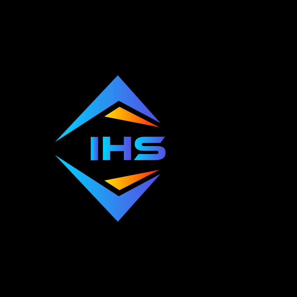 IHS abstract technology logo design on white background. IHS creative initials letter logo concept. vector