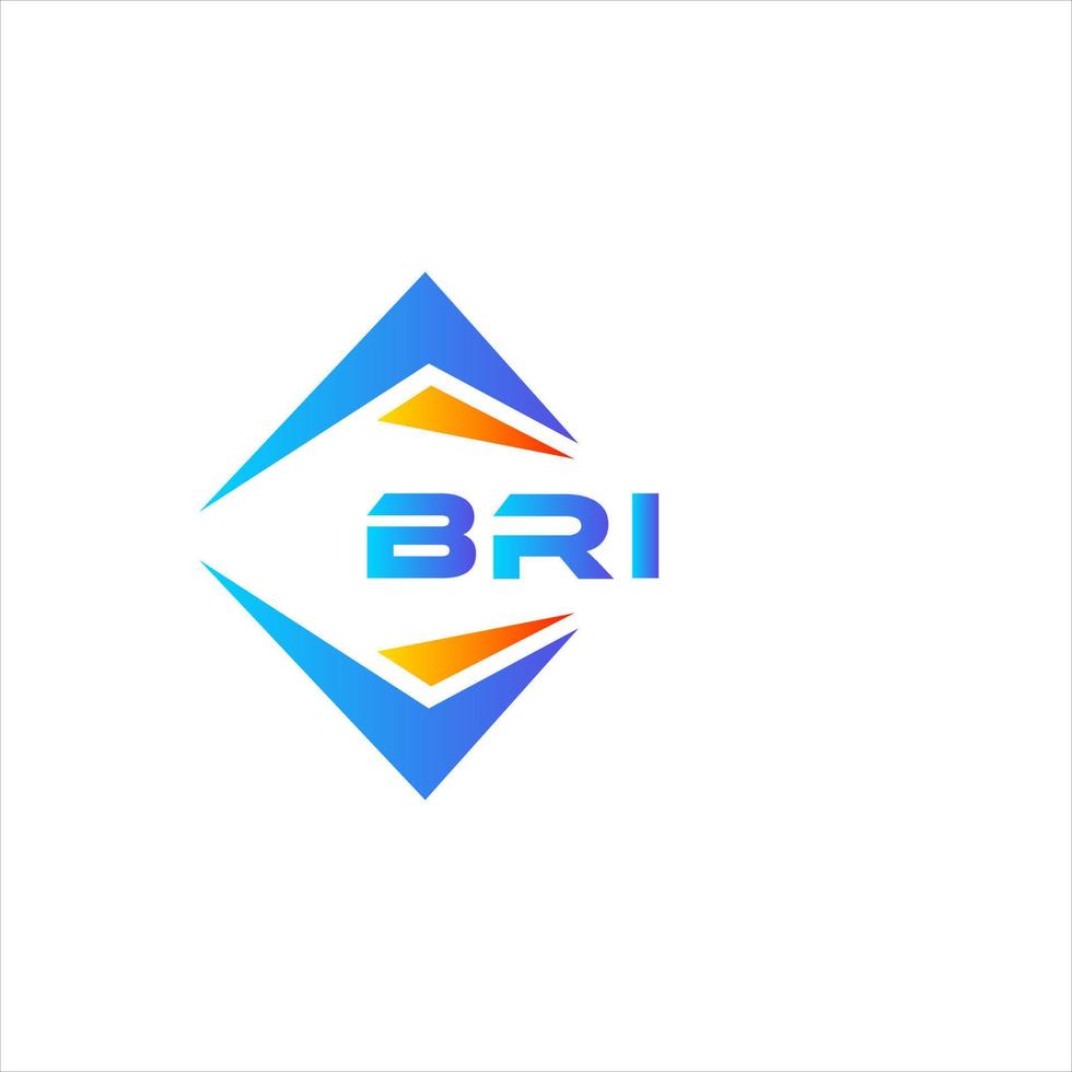 BRI abstract technology logo design on white background. BRI creative initials letter logo concept. vector