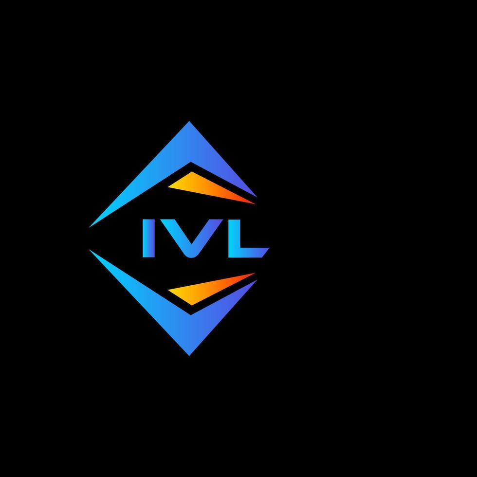 diseño de logotipo de tecnología abstracta ivl sobre fondo blanco. concepto de logotipo de letra de iniciales creativas ivl. vector