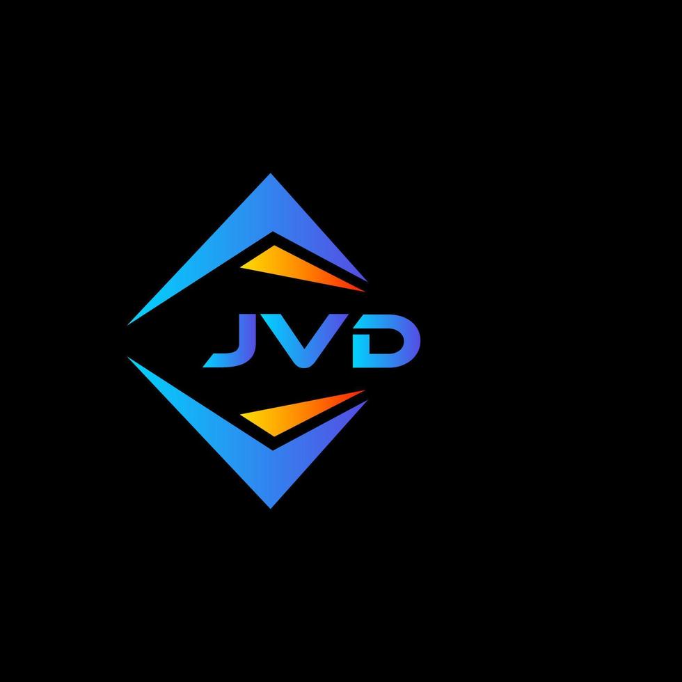 JVD abstract technology logo design on Black background. JVD creative initials letter logo concept. vector