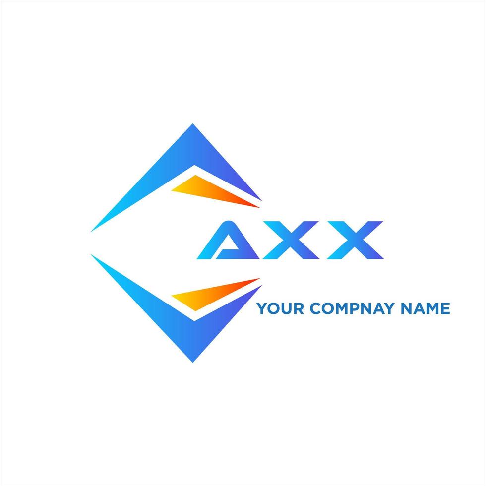 diseño de logotipo de tecnología abstracta axx sobre fondo blanco. concepto de logotipo de letra de iniciales creativas axx. vector
