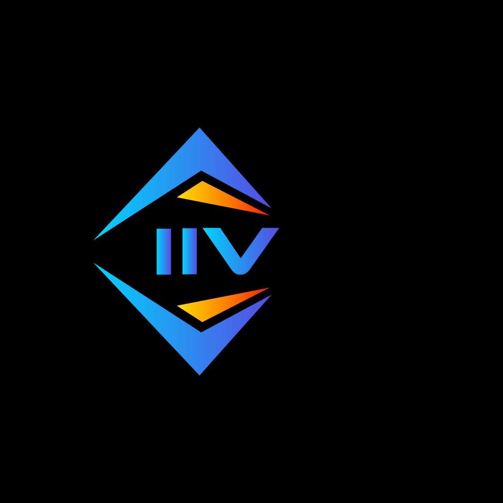 IIV abstract technology logo design on white background. IIV creative initials letter logo concept. vector