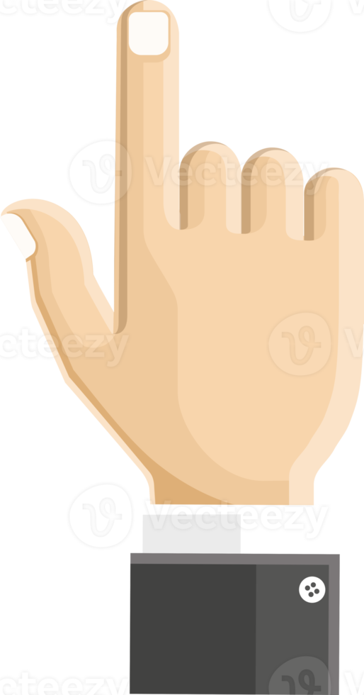 Pointing hand flat icon png