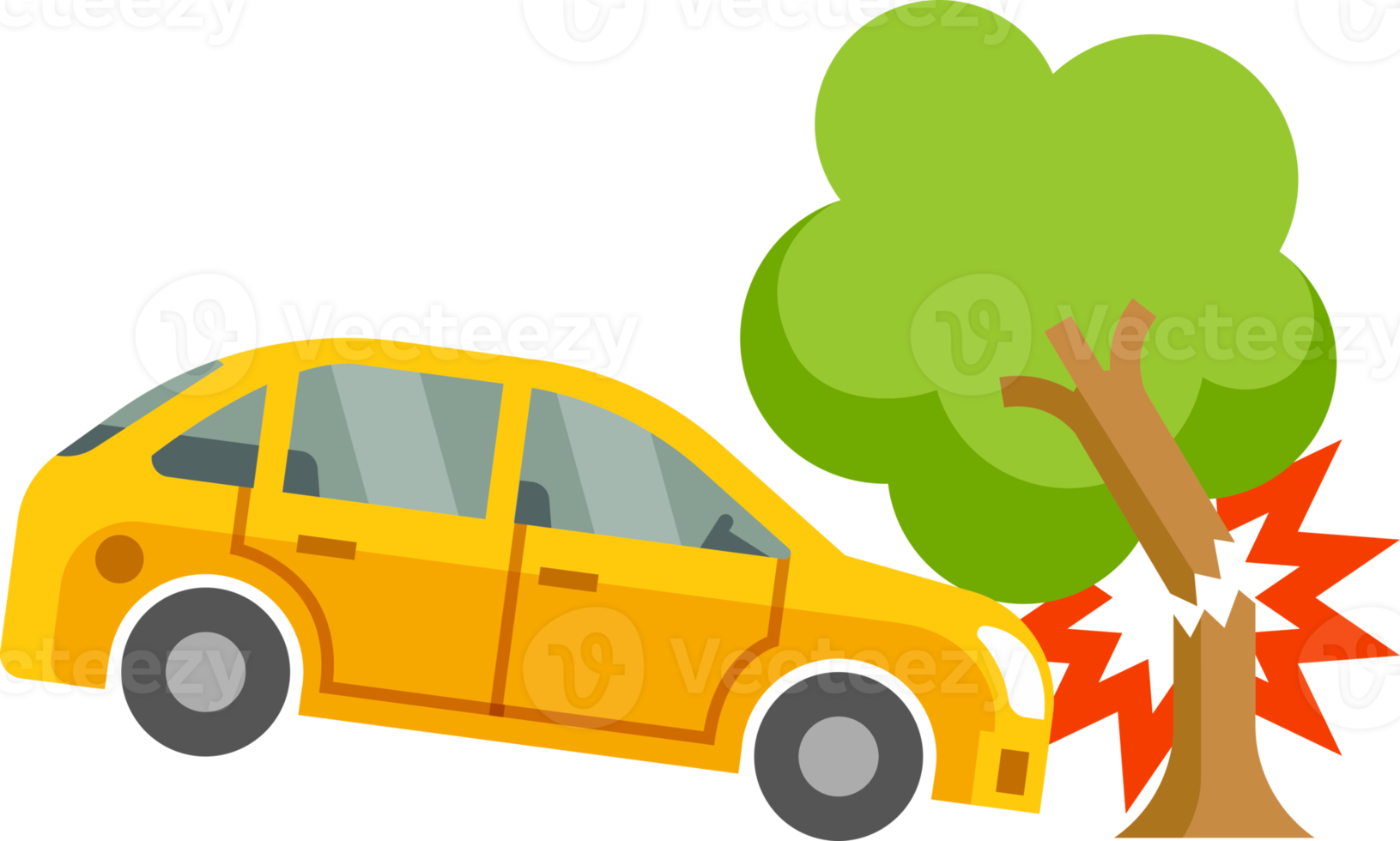 Car crash cartoon png