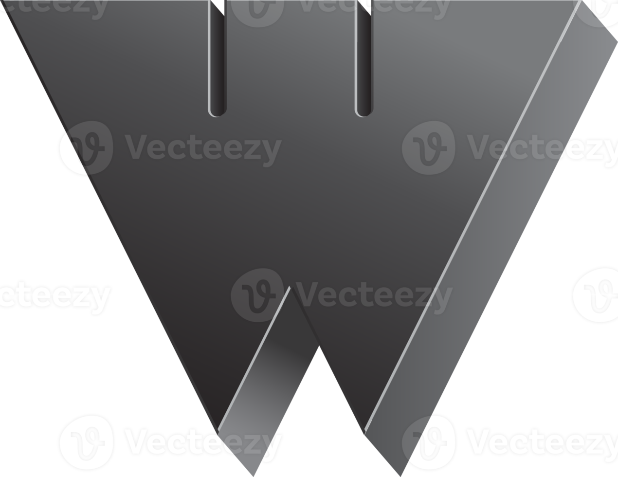 Großbuchstaben des 3D-Alphabets png