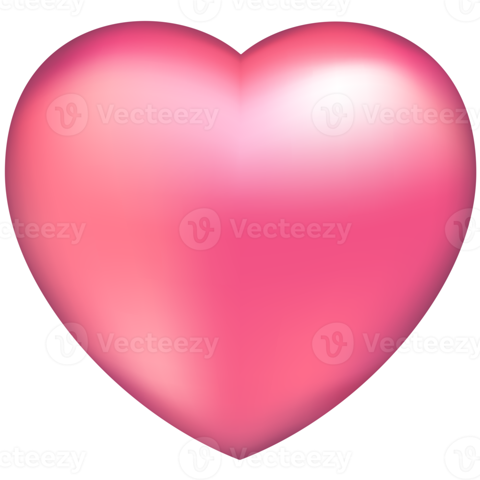 Pink heart symbol png