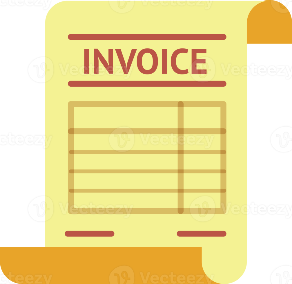 Invoice flat icons png