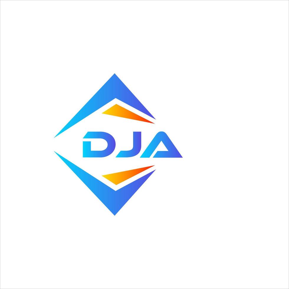 DJA abstract technology logo design on white background. DJA creative initials letter logo concept. vector