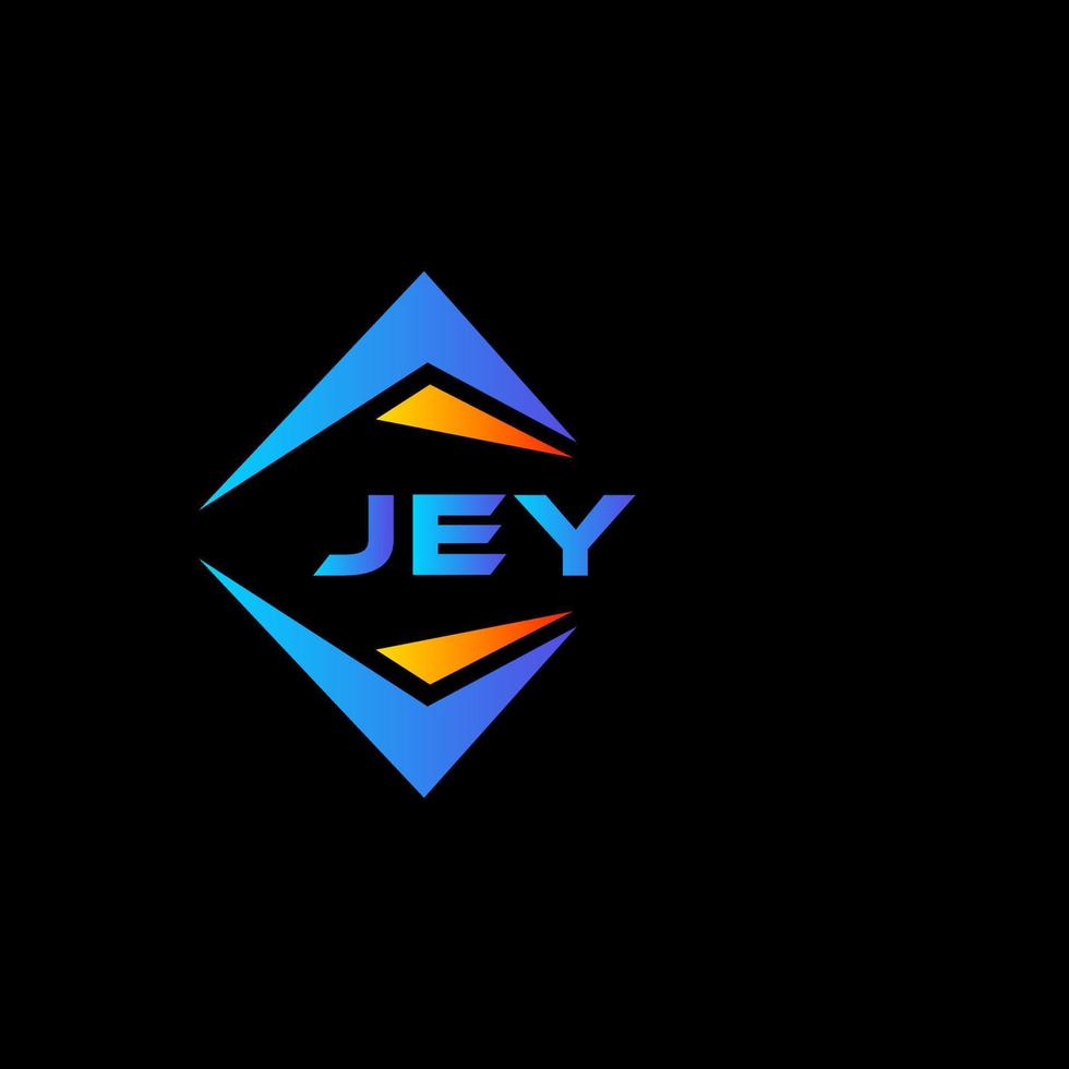 JEY abstract technology logo design on Black background. JEY creative initials letter logo concept. vector