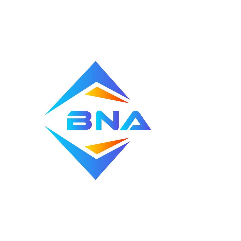 BNA abstract technology logo design on white background. BNA creative initials letter logo concept. vector